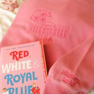 Red, White & Royal Blue Sweatshirt Size M